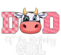 funny Dad of The Birthday Cow Family Farm Women's V-Neck T-Shirt