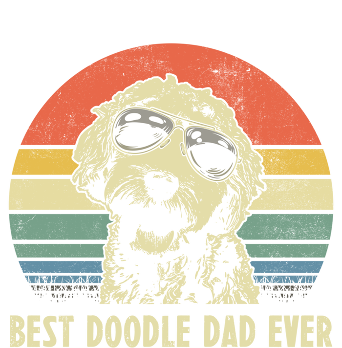 Best Doodle Dad Ever Funny Goldendoodle Dad Vintage Funny Gift Cool Gift V-Neck T-Shirt