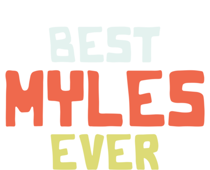 Best Myles Ever Personalized Name Custom Nickname Couples Cute Gift Striped Beanie with Solid Band