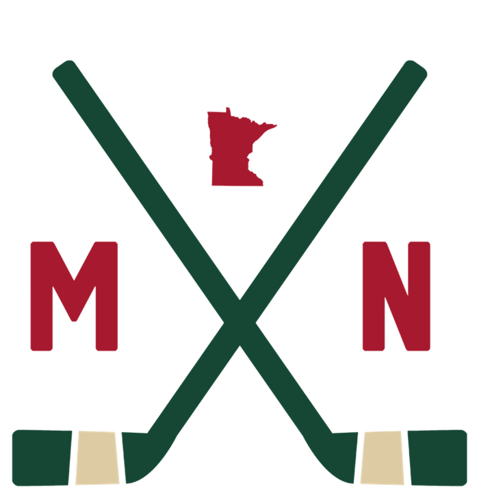 Vintage Minnesota Hockey Sticks State Outline Women's Strappy Tank