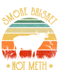 Funny Bbq Gift Smoke Brisket Not Meth Grilling Fathers Day Gift Striped Beanie with Solid Band