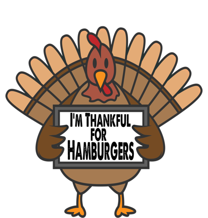 Funny Thanksgiving Turkey Thankful For Hamburgers Funny Gift Kids Hoodie