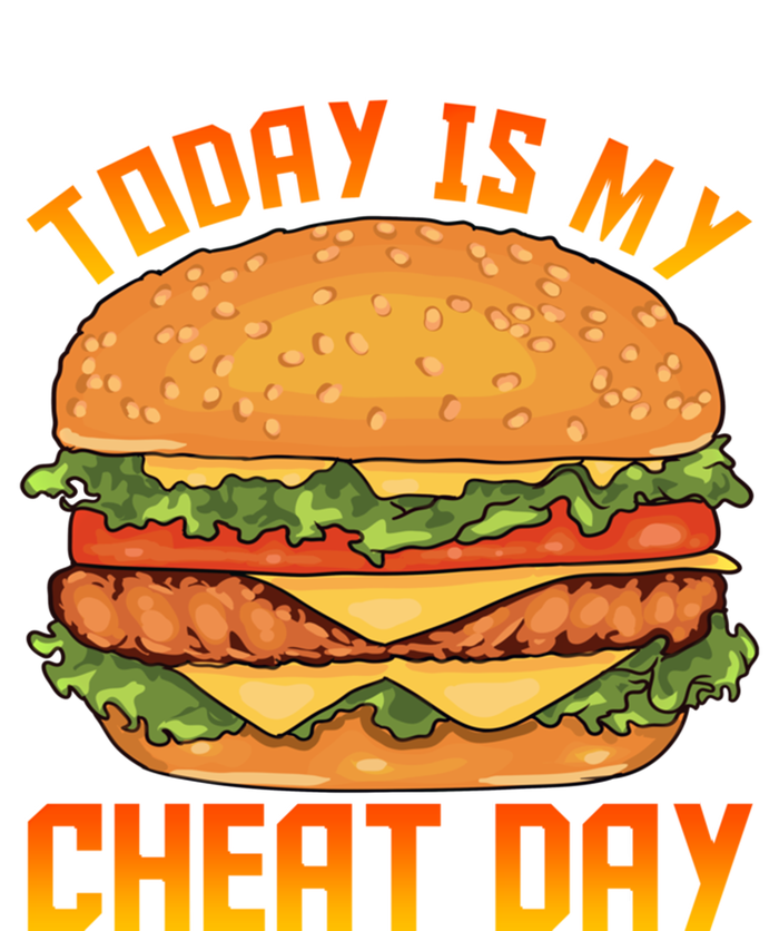 Funny Today Is My Cheat Day Burger Cheeseburger Hamburger Funny Gift Tall T-Shirt