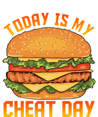 Funny Today Is My Cheat Day Burger Cheeseburger Hamburger Gift Women's Flannel Pajama Set