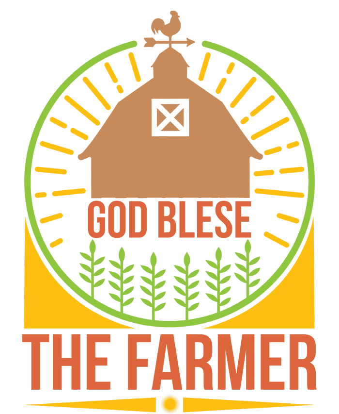 God Blese The Farmer Youth Performance Sprint T-Shirt