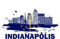 Indiana State Flag Gift Indianapolis Cityscape Gift Indianapolis Gift Kids Sweatshirt