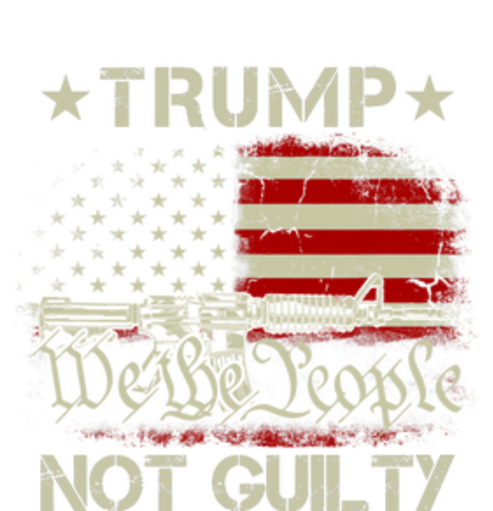 Trump Not Guilty, Free Trump We The People American Flag T-Shirt