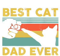 Best Cat Dad Ever Funny Cat Daddy Vintage Fathers Day Tie-Dye T-Shirt