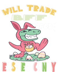 Will Trade Bff For Easter Candy Dinosaur T Rex Bunny Ears Gift Tie-Dye Long Sleeve Shirt