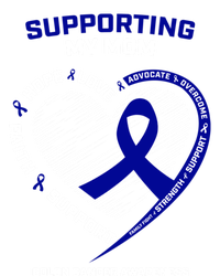 Wo Support Mom Colon Cancer Awareness Products Gift Women's Racerback Tank