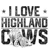 I Love Highland Cows Scottish Highland Cattle Cow Lover T-Shirt