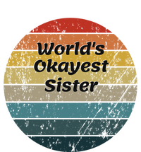 World's Okayest Sister Vintage Sunset 60s 70s Gift T-Shirt