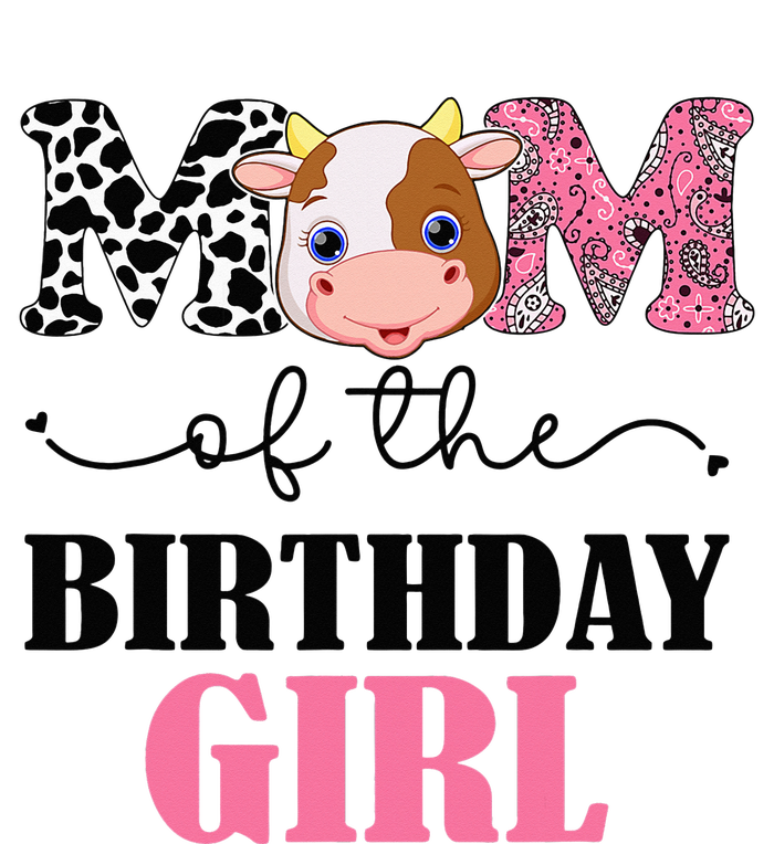 Mom of The Birthday Farm Cow Mommy Mama 1st T-Shirt