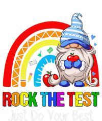 Rock The Test Funny Teacher Testing Day Rainbow Gnomes Yupoong Adult 5-Panel Trucker Hat