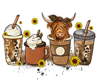 Scottish Highland Cow Sunflower Fall Vibes Coffee Lover Ladies Essential Tank