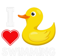 Swim For Funny I Love Swimming Duck Bumper Sticker