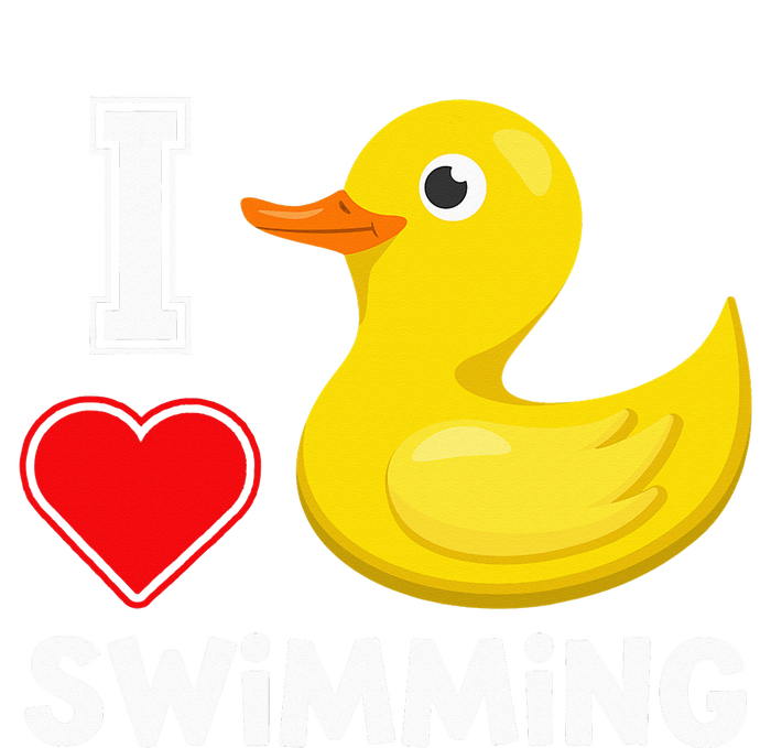 Swim For Funny I Love Swimming Duck Bumper Sticker