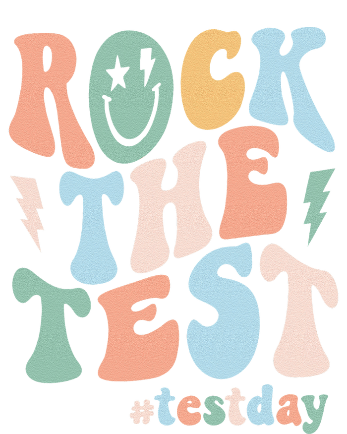 Rock The Test Testing Day Retro Motivational Teacher Student T-Shirt