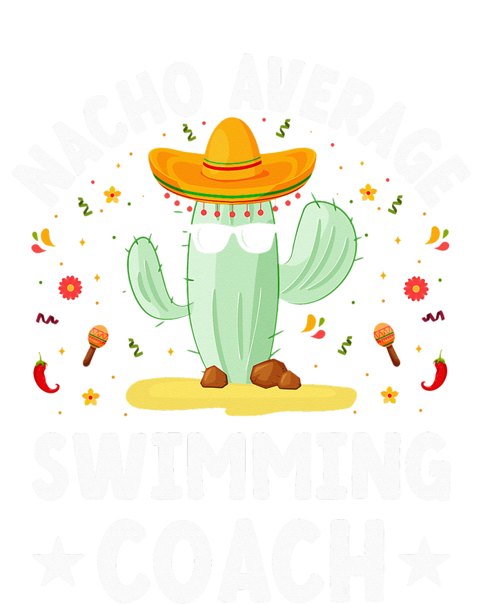 Nacho Average Swimming Coach Mexican Swimming Coach Humor Kids T-Shirt