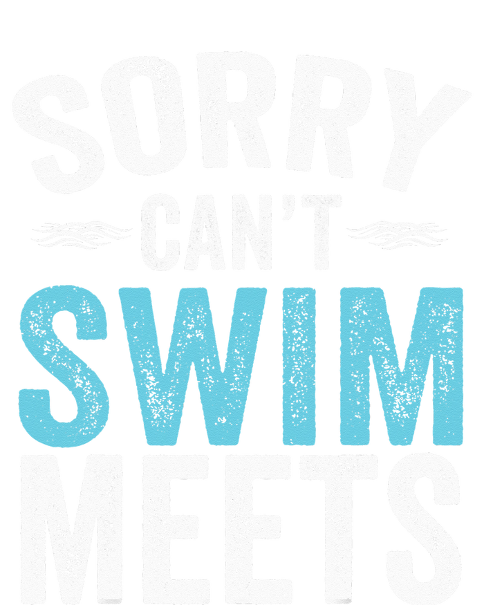 Sorry Can't Swim Meets Funny Retro Swimming Coach Swimmer Tall Sweatshirt