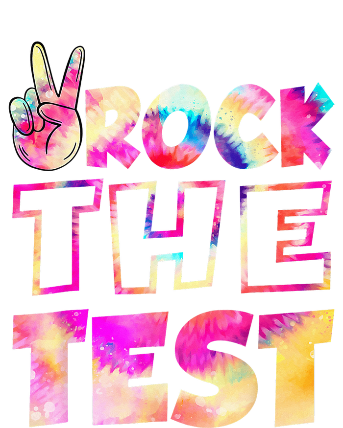 Peace Tie Dye Rock The Test Happy Testing Day Teacher Lover T-Shirt