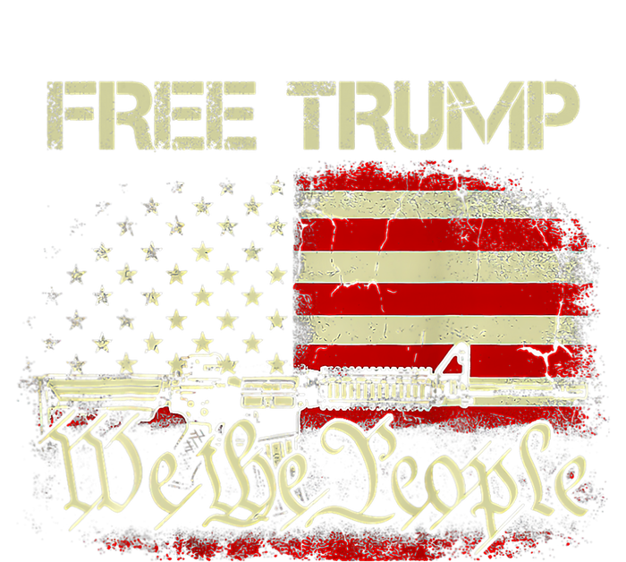 Free Donald Trump Republican Pro Trump American Flag Vintage T-Shirt