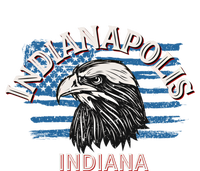 Retro Eagle Usa Flag Indiana Gift Vintage Indianapolis Gift T-Shirt