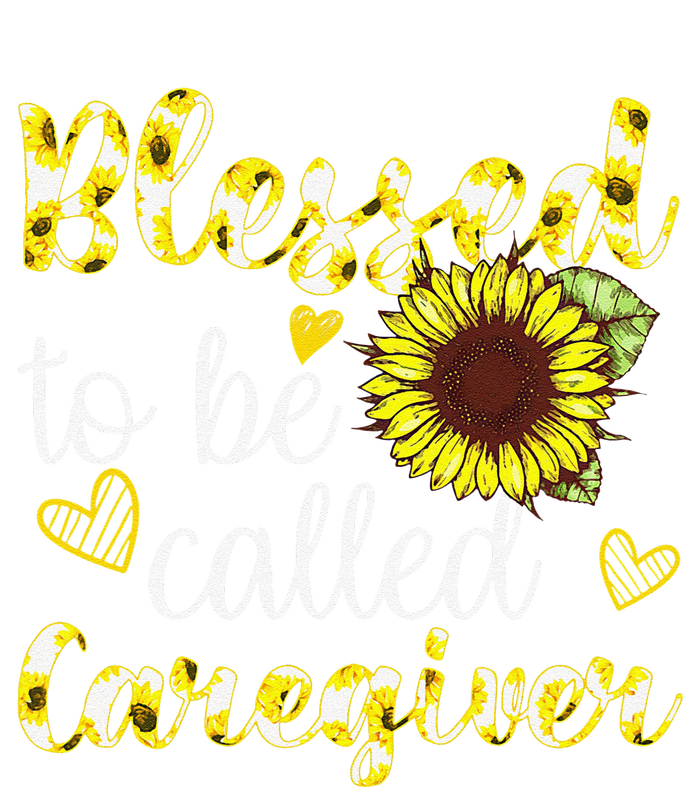 Blessed To Be Called Caregiver Life Sunflower Nurses Day Softstyle Adult Sport Polo