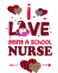 I Love Being A School Nurses Teacher Valentines Day Gnome Cooling Performance Long Sleeve Crew