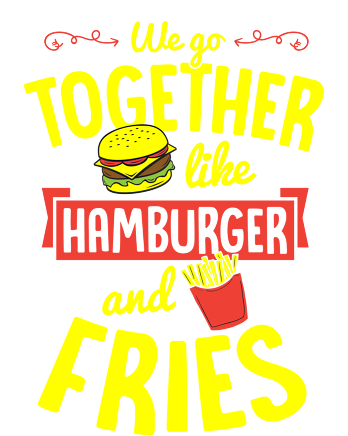 We Go Together Like Hamburger And Fries Valentines Day Gift Valucap Bio-Washed Visor