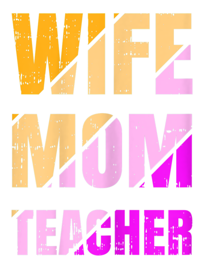 Womens Wife Mom Teacher Mothers Day Retro Momma Life Mommy Sustainable Knit Beanie