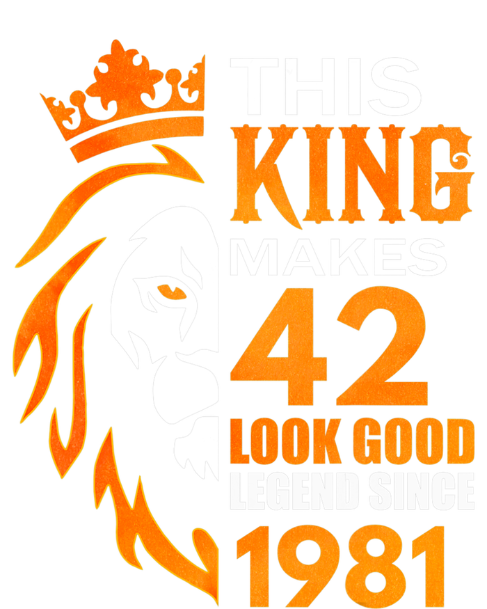 This King Makes 42 Look Good Legend Since 1981 T-Shirt