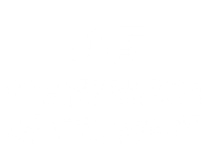 665 The Neighbor Of The Beast Novelty Halloween Gift Full-Length Apron With Pockets