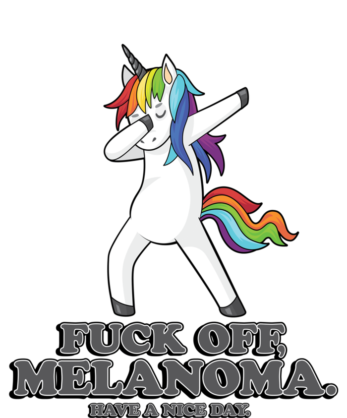 Fuck Off Melanoma Funny Cancer Survivor Quote Unicorn Meaningful Gift T-Shirt