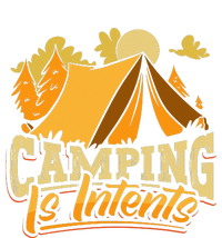 Camping is InTents Funny Camper Pun Design Backpacking Cooling Performance Crew T-Shirt