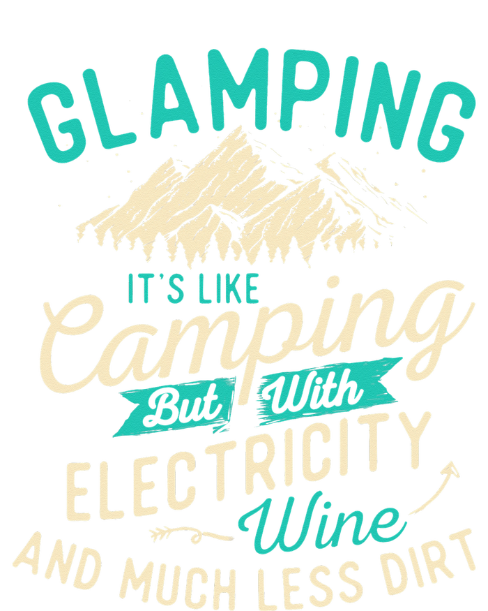 Glamping Definition Glamper Glamorous Camping Camper Cropped Pullover Crew