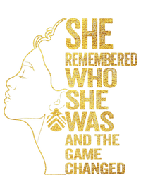 She Remembered Who She Was And The Game Changed Cute Gift Sweatshirt