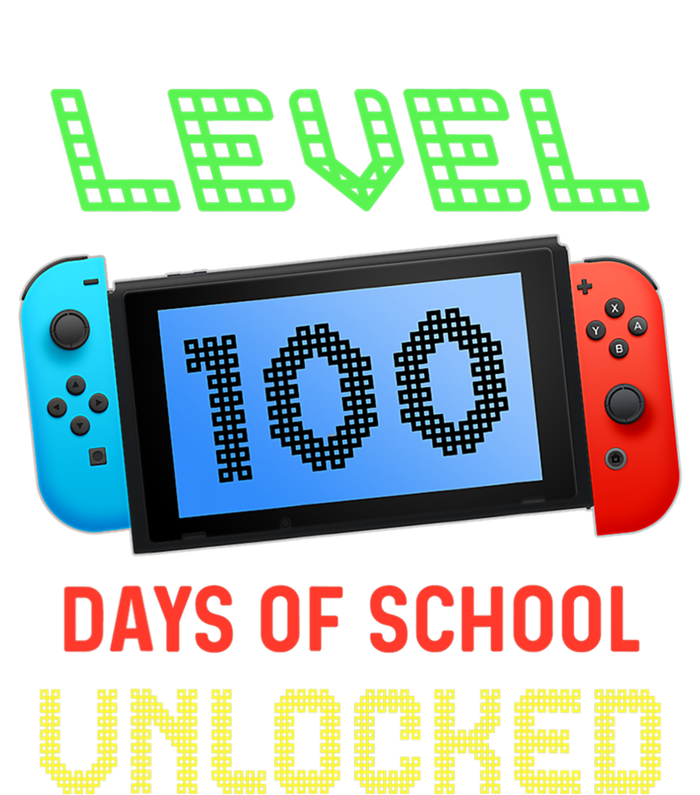 Level 100 Day Of School Unlocked Gaming Smarter Gamer Gift T-Shirt