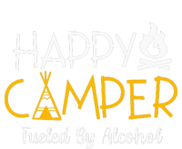 Happy Camper Fueled By Alcohol Funny Drinking Party Camping Toddler Zip Fleece Hoodie