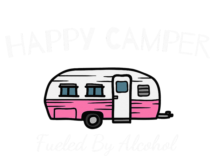 Happy Camper Fueled By Alcohol Funny Camping Drinking Party 16 in Basic Backpack