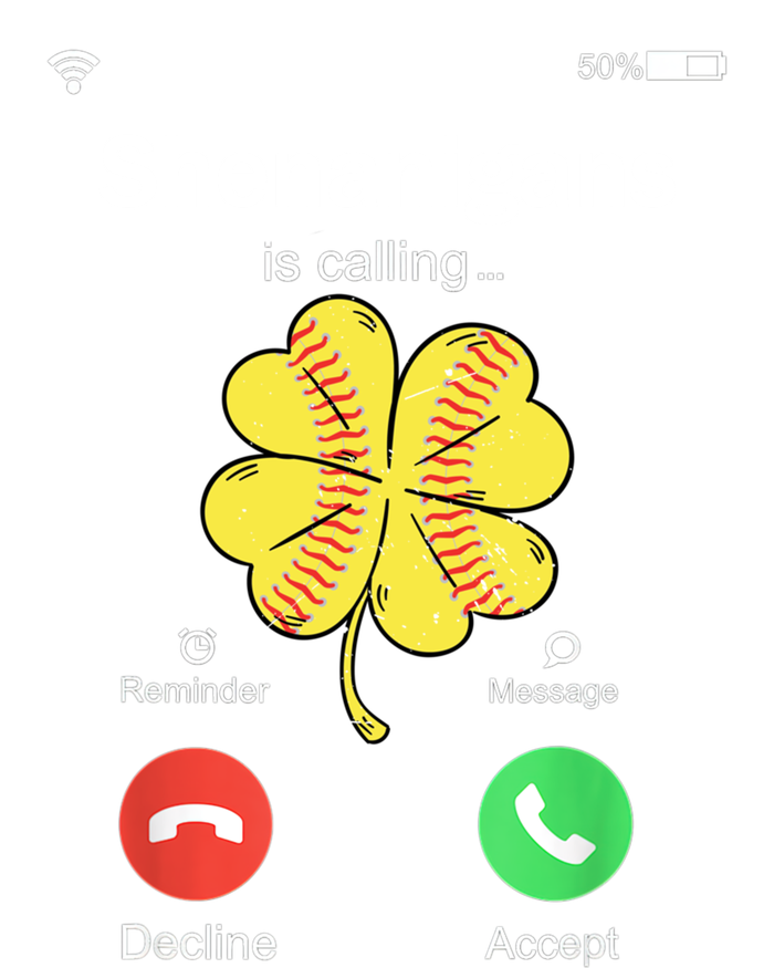 Shenanigans Is Calling St Patricks Day Baseball Shamrock Gift Premium Hoodie