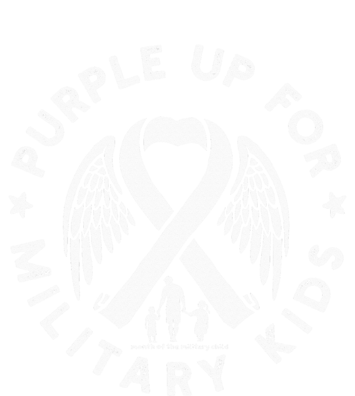 Purple Up For Military Month Of The Military Child Pom Pom 12in Knit Beanie