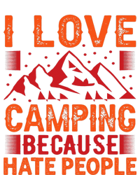 i love camping beacause hate people in the forrest Zip Tote Bag