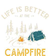 Life Is Better At The Campfire Funny Camper Camp Camping Full Zip Hoodie