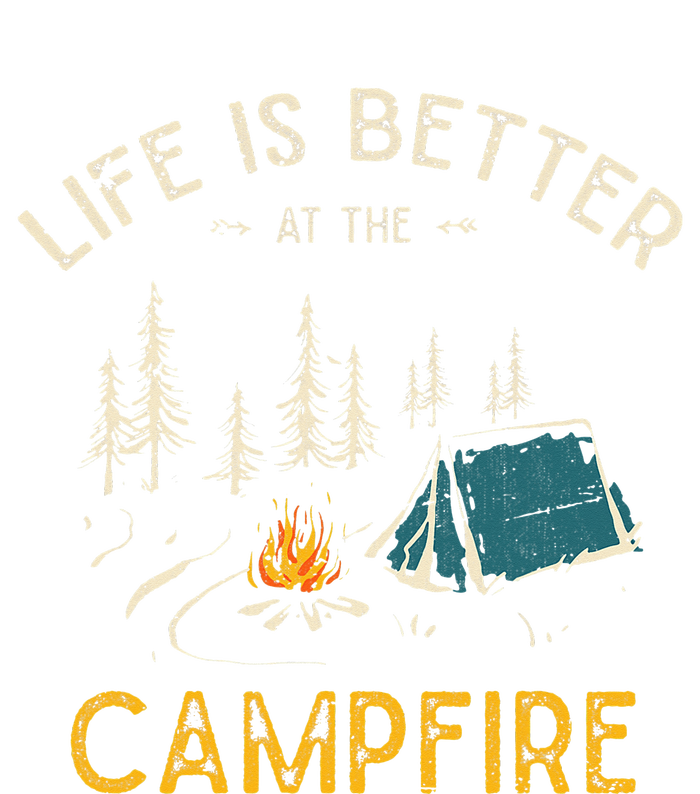 Life Is Better At The Campfire Funny Camper Camp Camping Full Zip Hoodie