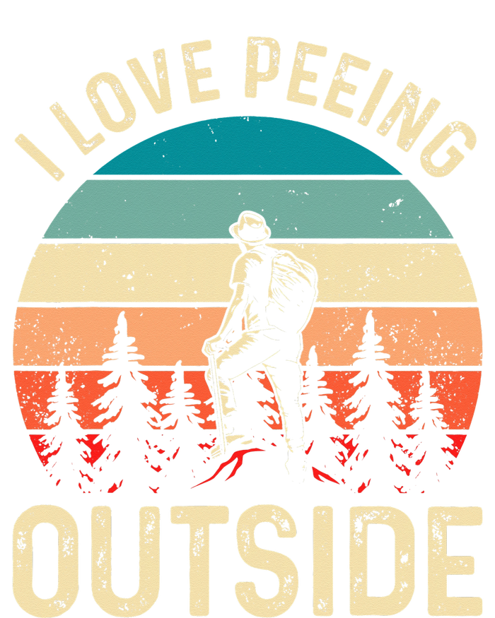 retro I love peeing outside Wilderness Glamping Nature T-Shirt