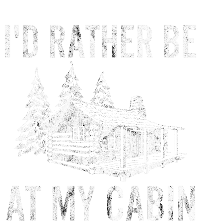 I'd Rather Be At My Cabin Mountain Cabin Vacation Camping Women's Fleece Hoodie