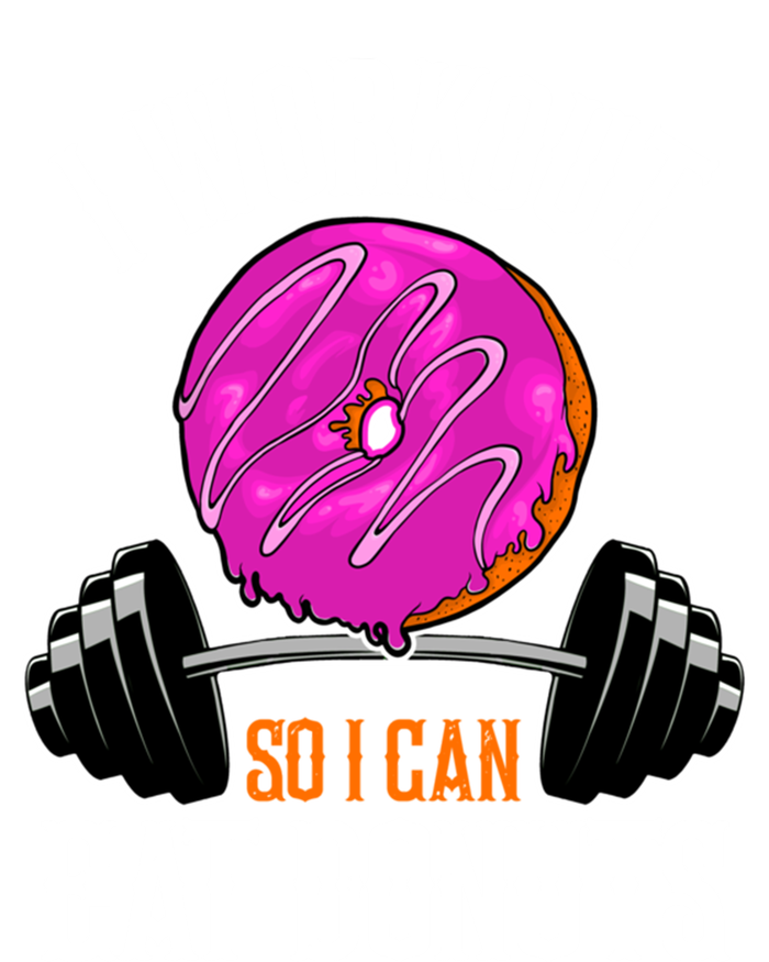 Funny Doughnut I Workout So I Can Eat Donuts Fitness Gym Gift Insulated Varsity Jacket