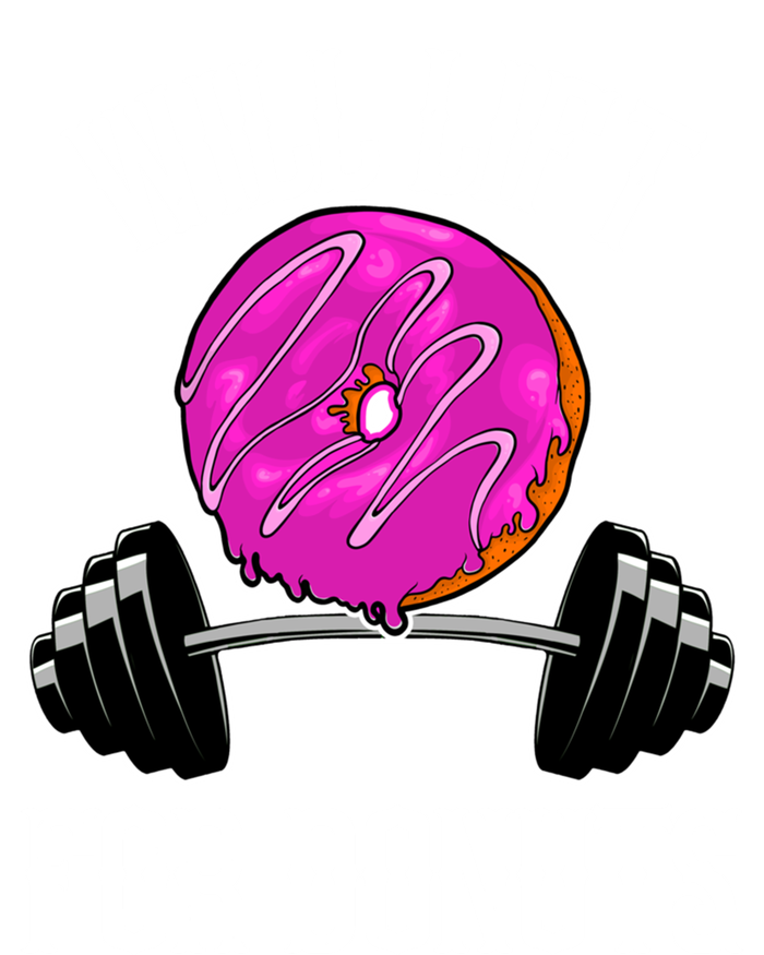 Funny Doughnut Lover Will Lift For Donuts Fitness Gym Donut Gift Women's Racerback Tank