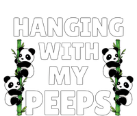 Funny Hanging With My Peeps Panda Gift Tall T-Shirt